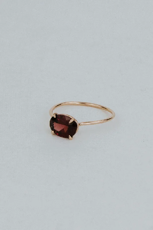 Jewelry Clearance – Final Chance To Save Big Prong Set Ring - Garnet - 14K Rose Gold Jewelry Clearance – Final Chance To Save Big Prong Set Ring - Garnet - 14K Rose Gold