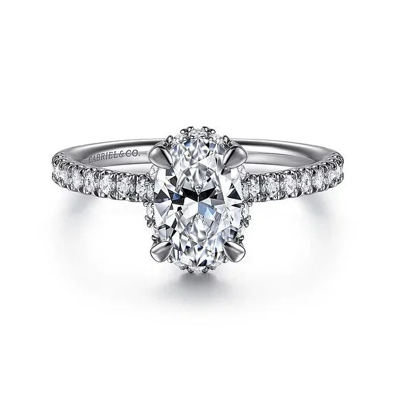 Exclusive Jewelry Sale – Limited-Time Discounts Suede - 14K White Gold Oval Hidden Halo Diamond Engagement Ring (Setting Only) Exclusive Jewelry Sale – Limited-Time Discounts Suede - 14K White Gold Oval Hidden Halo Diamond Engagement Ring (Setting Only)