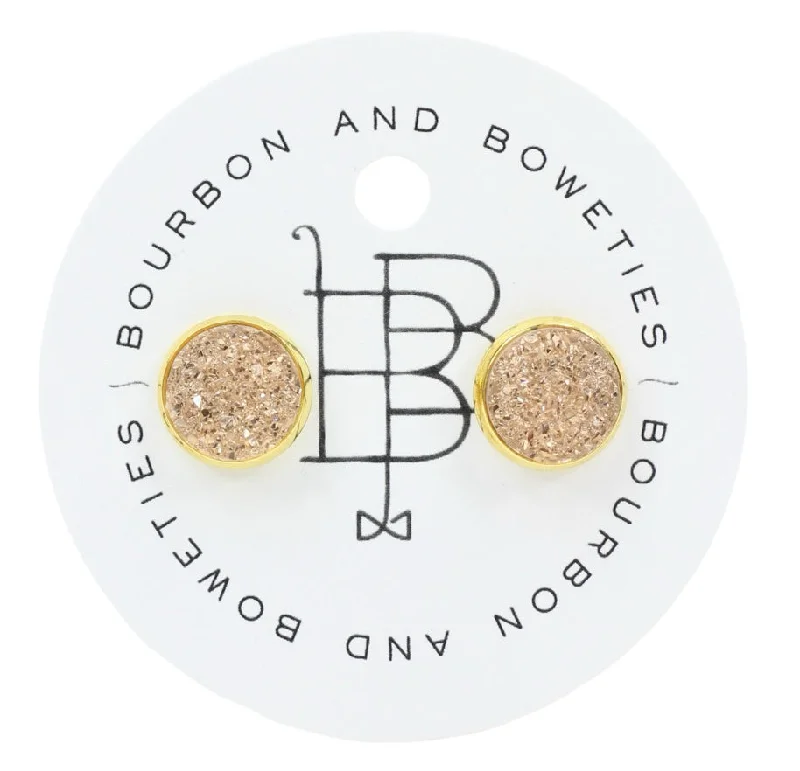 Best-Selling Jewelry Styles Now At Exclusive Discounts The Carli Stud Earring - Champage Druzy Best-Selling Jewelry Styles Now At Exclusive Discounts The Carli Stud Earring - Champage Druzy