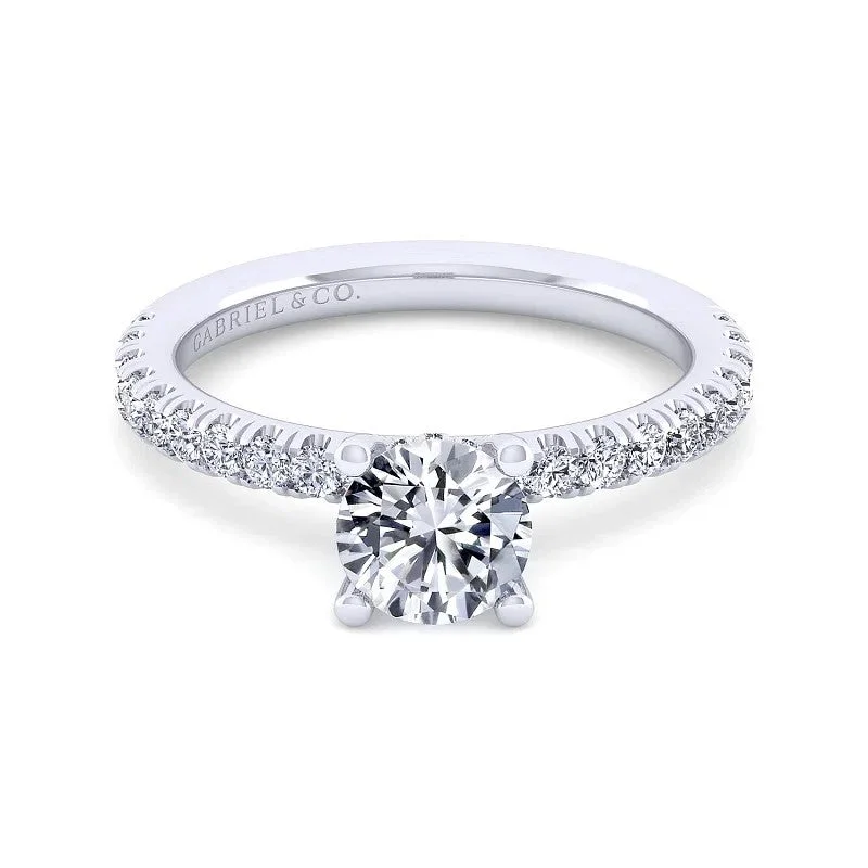 High-End Sparkle, Low-End Prices – Shop Now Ulani - 14K White Gold Round Diamond Engagement Ring (Setting Only) High-End Sparkle, Low-End Prices – Shop Now Ulani - 14K White Gold Round Diamond Engagement Ring (Setting Only)